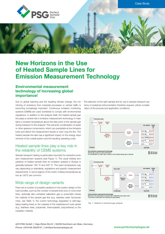 Case Study Heated Sample Lines